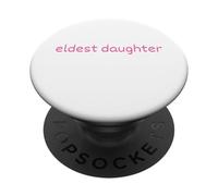 Fille aînée Pink Text Life of The Oldest PopSockets PopGrip Adhésif