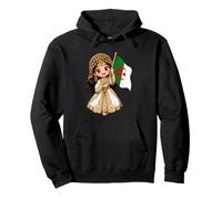Fille Algérienne Drapeau Algérie Cadeau Enfant Fierté Sweat à Capuche