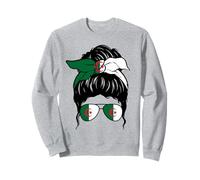 Fille algérienne Drapeau Algérie Fière Algérie Femme algérienne Sweatshirt