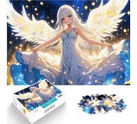 Fille Ange aux Ailes Blanches Puzzle Adulte 1000 pièces Jouet éducatif Anti-Stress Car C'est Un pour Toute la Famille 38x26cm