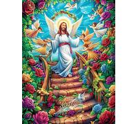 Fille Ange sur Un escalier 300 Pièces Puzzle Expert Confirmé en Carton Rigide Haute Densité Animal Plante Très Difficile Motif Complexe Décoration Murale Cadeau Premium 300 PCS