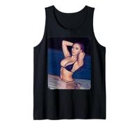 Fille asiatique chaude sur t-shirt - Fille sexy asiatique pin-up dans la piscine V2 Débardeur