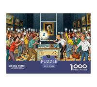 Fille avec Boucle d'oreille de Perle Puzzle en Bois Imperméable DIY Puzzles De 1000 Pièces pour Adultes Amusant De Décoration pour La Maison