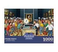 Fille avec Boucle d'oreille de Perle Puzzle en Bois Imperméable Puzzles De 1000 Pièces pour Adultes Amusant De Décoration pour La Maison