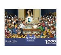 Fille avec Boucle d'oreille de Perle Puzzle en Bois Imperméable Puzzles De 1000 Pièces pour Adultes Amusant Jeux Éducatifs