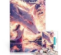 Fille avec Son Kitsune Puzzle pour Adultes 1000 pièces Cadeaux de Jeux stimulants Car C'est Un pour Toute la Famille 38x26cm