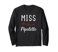 Fille bavardage drôle Miss pipelette Manche Longue