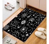 Fille Bleue sur Une Balançoire Tapis Antidérapant 80x150cm Entretien Facile Intérieur Moquette Chambre, Graffiti Artistique Abstrait Tapis de Salon Paillasson Intérieur - pour Chambre d'enfant