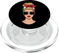 Fille Blonde Italienne Pride avec Lunettes de Soleil PopSockets PopGrip pour MagSafe