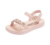 Fille Bout Ouvert Sandales Enfants Été Fleur - Mode Petites Filles Semelle Souple Princesse Rose, Ballerines Casual, Sandales Jolies