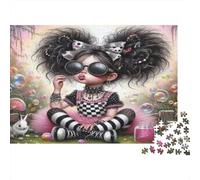 Fille Bulle Puzzle 1000 Pièces Papier recyclé pour Adultes Puzzle pour Adultes Jeu Difficile et Stimulant Jeu Familial Amusant Excellente idée Cadeau pour Relaxation 70x50cm/1000pcs