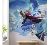 Fille Chambre Grand Mural 198x279cm Frozen Bleu Elsa Disney Photo Papier Peint