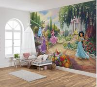 Fille Chambre Princesse Peint Disney Château Jardin Enfants Décor avec Adhésif