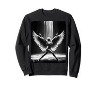 Fille Chaude sur T-Shirt pour Homme - Belle Ange Blonde - BW Sweatshirt