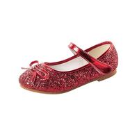 Fille Chaussures de Princesse Mariages Glitter Bowkno Plates Anniversaire Paillettes Chaussures Ballerines Flat Fête Noël D'école