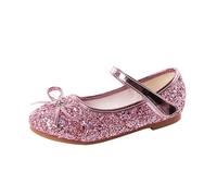 Fille Chaussures de Princesse Mariages Glitter Bowkno Plates Anniversaire Paillettes Chaussures Ballerines Flat Fête Noël D'école