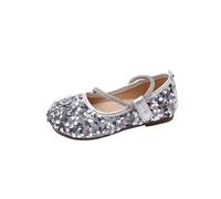 Fille Chaussures de Princesse Mariages Glitter Bowkno Plates Anniversaire Paillettes Chaussures Ballerines Flat Fête Noël D'école Respirant