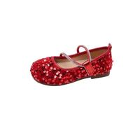 Fille Chaussures de Princesse Mariages Glitter Bowkno Plates Anniversaire Paillettes Chaussures Ballerines Flat Fête Noël D'école Respirant