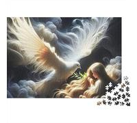 Fille Colombe 1000 Pièces Puzzle pour Adultes Jeux Éducatifs Divertissement Apaisant Cultiver l'esprit D'équipe Cadeaux pour Adultes 300pcs (40x28cm)