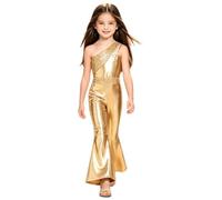 Fille Combinaison Fête pour des Filles Une Pièce Disco Noire Ans Or 11-12 Ans