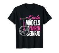 Fille Cool monocycle monocycle vélo Haut T-Shirt