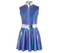 Fille Costume Démon Filles Ensemble Monde Futur Groupe Idol Espace | Métallique Brillant,Couleur Dégradée,Robe Trapèze,Anniversaire,Cosplay,Thème Espace,Fêtes De Costume,Événements L'Espace