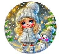 Fille de Neige 1000 Pièces Puzzle pour Adultes Jeux Éduchatifs Puzzle Anti-Stress Cultiver l'esprit D'équipe pour Adultes Et Enfants De 14 Ans Et Plus 1000pcs (67.5x67.5cm)