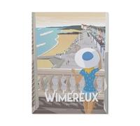 Fille de Plage de Wimereux en France，Puzzles pour Adultes Puzzle 1000 Pièces pour Adolescents Adultes Jeux De Puzzles Amusants uzzle en Papier Cadeaux De Noël Et d'anniversaire（38x26cm）-BO19