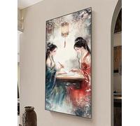 Fille Diamond Painting Adulte, Bricolage 5D Couple Diamond Painting XXL 180x90cm, Loisirs Créatifs Adulte Strass Cristal Painting, DIY Diamant Art Broderie Kits pour Murale Décoration Murale 0R-915