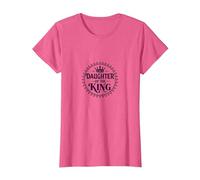 Fille du Roi : Couronne Royale pour, chrétiens T-Shirt, Femme, Rose Chiné, L