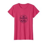 Fille du Roi : Couronne Royale pour, chrétiens T-Shirt, Femme, Rouge Chiné, S