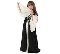 Fille Enfant Déguisement Princesse Médiévale Renaissance Robe Costume d'halloween Carnaval Soirée Mascarade Cosplay Spectacle Costume médiéval de châtelaine Robe pour Costume 1PC