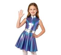 Fille Ensemble Avec Thème Du Monde Futur Tenue Chanteuse Groupe Idol | Costume D'Halloween,Bodycon,Sans Manches,La Fête,Anniversaire,Carnaval,Événements Thème L'Espace,Halloween,Fêtes De