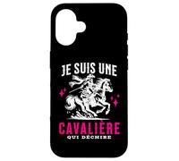 Fille Equitation Cheval Je Suis Une Cavalière Qui Déchire Coque pour iPhone 16