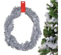 Fille et pour l'arbre de Noël argent 2m