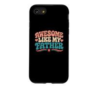 Fille fière et drôle de Papa, géniale comme Mon père Groovy 80 Coque pour iPhone SE (2020) / 7/8