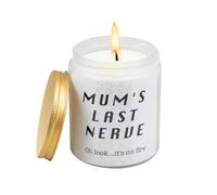 Fille fils cadeau pour maman, fête des mères anniversaire Thanksgiving cadeau de Noël bougies parfumées maman dernier nerf Oh, regardez... C'est en feu