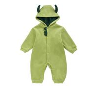 Fille Garçon Cominaison Barboteuse Déguisement Animal Ensemble De Jeu | Pour Halloween,Combinaison Bébé À Capuche En Peluche,Tenue Dino Une Pièce,Séance Photos Nouveau Né,Fantaisie Costume