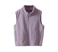 Fille Gilet en Molleton Polaire Doux sans Manche Classique Manteau Fourrure Enfants Filles Blouson Mode Veste Matelassée sans Manches Vestes Gilets Polaire Chaude Outerwear pour 1-15 Ans