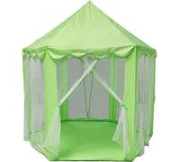 Fille Hexagon Princess Castle Playhouse Toy feuilles mobiles maison de jeu pliable pour enfants - Vert