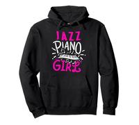 Fille jazz pianiste musique clavier amusante Sweat à Capuche