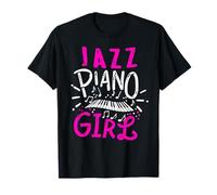 Fille jazz pianiste musique clavier amusante T-Shirt