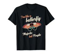 Fille Je suis comme Un Papillon pour Un lépidoptériste T-Shirt Graphique avec Valeur