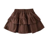 Fille Jupe Volantee A Etages Taille Elastique Esprit Princesse | Superposition Genereuse Fluide, Mi-Longue Froncee, Allure Champetre Retro, Tenue Evasee De Saison, Pour Ecole