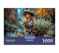 Fille& Lily Puzzles 1000 Pièces Cadeau Unique Forêt d'automne Challenge Toy À De Qualité Supérieure Peinture Art pour Adultes Et Enfants À Partir De 14 Ans 70x50cm/1000pcs