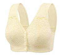 Fille Long Bras for Women Adjustable Strap Full Coverage Up Bras Comfortable No Underwire Wireless Bras Ensemble Cuisine Table Et Chaise (Beige, 38)