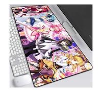 Fille Magique, C Tapis de Souris XL 900x400mm Hydrorésistant Anime Mouse Pad Grand Tapis de Souris Gamer avec Base en Caoutchouc Anti-Glissant Surface Texturée pour Ordinateur et PC