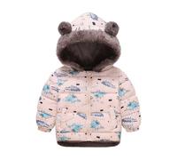 Fille Manteau Polaire Enfant Hiver Chaud Doudoune Épaisse Parka à Capuche en Fourrure Veste Chaude d'hiver pour Ado Filles Coupe-vent Coat Manteaux et Blousons Vêtement de Plein Air pour 2-8 Ans