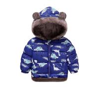 Fille Manteau Polaire Enfant Hiver Chaud Doudoune Épaisse Parka à Capuche en Fourrure Veste Chaude d'hiver pour Ado Filles Coupe-vent Coat Manteaux et Blousons Vêtement de Plein Air pour 2-8 Ans