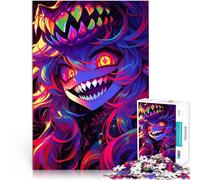 Fille Monstre d'Anime Puzzles pour Adultes 1000 pièces Jouet éducatif Anti-Stress Cadeau d'anniversaire, Cadeaux, décoration Murale 38x26cm